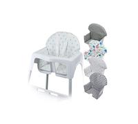 Housse d'assise pour chaise haute bébé enfant gamme Délice - Pois bleus