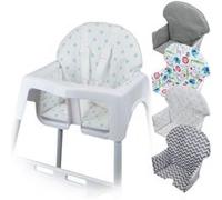Housse d'assise point bleu chaise haute