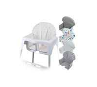 Housse d'assise point rose chaise haute
