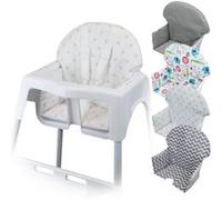 Housse d'assise point rose chaise haute