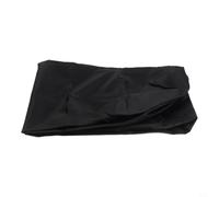 Housse d'auvent d'extérieur en tissu Oxford 420D résistant aux intempéries et à la pluie pour porte arrière, porche, balcon - Protection solaire anti-UV - Noir (2,5 m)