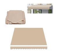 Housse d'auvent rétractable en tissu durable pour auvent de terrasse - Convient aux auvents de 2,4 m, 3 m, 3,7 m, 4,9 x 6,1 m - Solution d'ombrage durable (4 x 3 m/4 x)