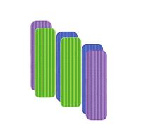 Housse de Balai Serpillière Tampons de vadrouille lavables réutilisables | Recharges de vadrouille compatibles for le nettoyage ménager(6 Pcs)
