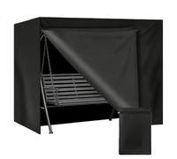 Housse de Balancelle de Jardin 3 Places, Housse de Protection Balancelle, protection imperméable, coupe-vent et résistante aux UV, pour mobilier de jardin, banc-balancelle, 210 x 150 x 150 cm