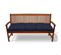 Beautissu Coussin Banc Flair BK - Extérieur pour Jardin, Terrasse, Balcon - Balancelle, Banquette - 150x50cm - Bleu Foncé