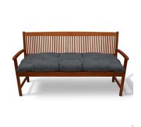 Beautissu Coussin de banc Flair BK, env. 180 x 50 x 10 cm, gris graphite