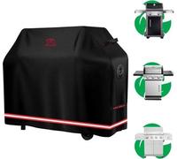 Housse de barbecue écologique en PU, 136 x 70 x 114 cm, imperméable, pour barbecues à gaz à 3 ou 4 brûleurs, durée de vie pouvant atteindre 2 ans.