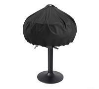 Housse de barbecue électrique pour mini barbecues ronds - Oxford 420D imperméable, coupe-vent, protection UV avec sac de rangement, convient aux barbecues de 49,5 cm de diamètre