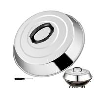 Housse de barbecue en forme de dôme, ronde, conservation de la chaleur en acier inoxydable | Housse de barbecue pour cuisine, barbecue plat, fête de jardin, cuisinier, amateur de hamburger