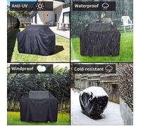 Housse de barbecue extérieur, housse imperméable anti-poussière résistante 210D, taille 145x61x117cm