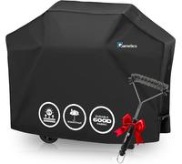 Housse de barbecue imperméable pour usage extérieur, avec cordon de serrage, modèle universel, noire, taille 58 pouces