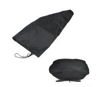 Housse de barbecue portable pour Weber Q200 Protection UV contre la pluie | Imperméable Oxford 210D/420D, compatible avec Q1000/Q2000, 69 x 46 x 33 cm, bloque la pluie, la neige, les UV, finition noire