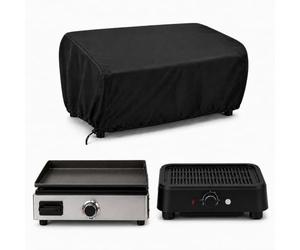 Housse de Barbecue pour Rowenta | Optigrill GC702D | 36.5 × 36.5 × 17.5 cm, Housse pour Barbecue Électrique et Plancha, Housse Petit Grill avec Cordon de Serrage, Noir