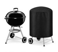 Housse de Barbecue Rond pour Weber Bar-B-Kettle 57 cm 2010-2026, en Tissu Oxford Résistant à l’Eau avec Cordon de Serrage pour Barbecue Boule d’Extérieur