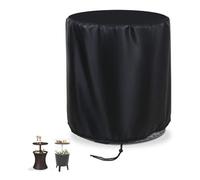 Housse de barbecue ronde, housse de barbecue d'extérieur, housse de barbecue Oxford 210D imperméable, anti-UV et anti-poussière, noire
