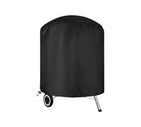 Housse de barbecue ronde résistante aux intempéries - Noir - 70 x 70 cm | Fermetures élastiques et compactes pour rangement avec matériaux Oxford pour une utilisation en extérieur et anti-poussière