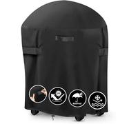 Housse de barbecue Unyqoos® imperméable et résistante au vent, fabriquée en tissu Oxford 210D, extra-large, universellement adaptable, avec fermeture à Velcro et ourlet doublement cousu