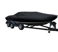 Housse de Bateau Universelle en Tissu Oxford 600D Robuste et imperméable for remorque, for Bateaux de pêche à Coque en V, Triple Coque et de Style Professionnel