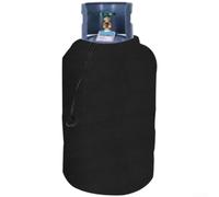 Housse de bouteille de gaz 210D style Oxford coupe-vent et résistant au soleil pour camping pour caravane - Protecteur de cylindre 36 x 42 cm (noir 36 x 42 cm)