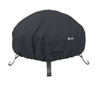 Housse de brasero ronde Classic Accessories, matériau robuste et résistant aux déchirures, étui de protection avec bouches d'aération, protection contre toutes les conditions météorologiques, noire (diamètre 76 cm)