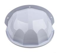 Housse de caméra de sécurité résistante aux intempéries pour caméras de vidéosurveillance dôme d'extérieur en ABS rigide Protection contre les reflets du soleil avec design de drainage (1 pièce)