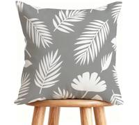 Housse De Canapé 40x40 cm Coussin Canape Gris Coussin Decoratif Lin Impression Recto Verso avec Fermeture éclair Invisible Planter X-N5434