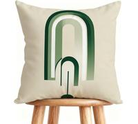 Housse De Canapé 65x65 cm Coussin Canape Couleur Unie Coussin Decoratif Lin avec Fermeture éclair Invisible Paysage 5-50B2M