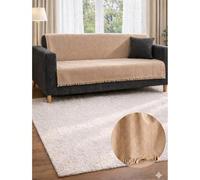 Housse de canapé antidérapante à pompons - 100 % coton - 170 x 200 cm - Douce et confortable, fabriquée en Turquie 50*60,170*200Géométrique,Motif texturéCoton