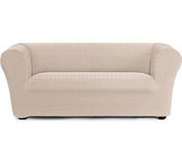 Housse de canapé bi-extensible pour 2 places, modèle Chester/Klippan, en lin