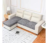 Housse De Canapé d'angle 3/2/1 Place Housse De Coussin Velours Extensible Coussin De Canapé Housse De Protection pour Meubles Housse De Siège De Canapé ( Color : #20 , Size : 3 seats - X (135-165cm) )