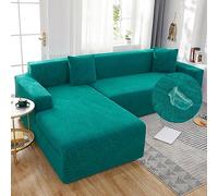 Housse de canapé imperméable et extensible pour chaise longue gauche/droite, anti-taches - Vert B pour 2 et 3 places