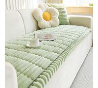 Housse de Canapé Lavable - Nouveau Velours Côtelé Doux Universel Housse Canapé 2 3 4 Places, Couvre Canapé avec Méridien Gauche/Droite,Antidérapante Anti-Taches Protege Canape,Vert,70x90cm