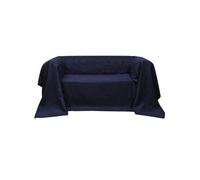 vidaXL Housse de canapé Micro-suède Bleu marine 210x280 cm