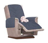 Housse de canapé universelle anti-taches et anti-rayures pour fauteuil de relaxation inclinable et imperméable Gris