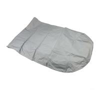 Housse de canoë imperméable fabriquée en tissu Oxford 420D avec revêtement argenté pour la protection contre les UV, convient pour kayak de 4 m, couleur grise avec sac (4 m)
