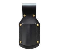 Housse de ceinture à outils pour marteau à griffes Noir | Sac ouvert en cuir synthétique avec côtés rivetés, 17,8 x 7,6 cm