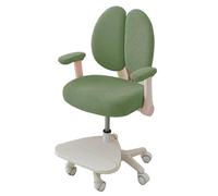 Housse de Chaise de Bureau Ergonomique Extensible,Housse pour Chaise de Enfant Split Rotatif Élastique,Housse pour Chaise d'étude Enfants Anti Griffe Chat Protection Amovible Lavable,Vert Foncé
