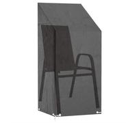 Housse de Chaise de Jardin avec 8 Œillets, 65x65x110/150 cm, Polyéthylène | Légère, pliable, fixation par corde, entretien simple, usage quotidien