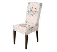 Housse de chaise de salle à manger avec citation religieuse de Noël