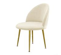 Housse de chaise de salle à manger en velours argenté pour renard, housse de chaise extensible pour hôtel et restaurant, protecteur en tissu doux anti-plis, lavable en machine, beige (beige)