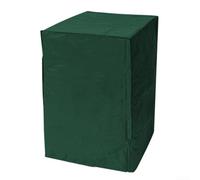 Housse de chaise empilable imperméable 210D très résistante pour meubles de jardin avec grille d'aération, anti-UV, coupe-vent, vert, 64 x 64 x 120 cm