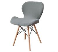Housse de Chaise Papillon en Polaire Extensible - Protection Amovible et Lavable pour Fauteuil Loisir 52x39cm Gris Foncé(Dark gray)
