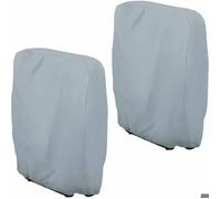 Housse de chaise pliante protection de chaise de jardin bâche avec sac de rangement (set