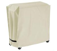 Housse de chariot isotherme pour terrasse et extérieur avec poignées latérales résistantes à l'eau et sécurisées pour une manipulation facile (beige)