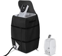 Housse de Chauffage pour Spa, Housse de Spa étanche 16, 9 x 15 x 21, 3, auvent Pliable et réglable avec Cordon Serrage et Boucle, Pompe Portable avec Sangle poignée Noire.