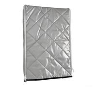 Housse de chauffe-eau d'extérieur sans réservoir avec fermetures éclair | Enclos de protection 6 couches toutes saisons pour pluie, neige, vent, veste isolante argentée, 35 x 20 x 57 cm ou 40 x 33 x