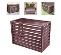 Housse de climatisation extérieure durable et clôture d'intimité - Boîtier de climatisation divisé de 254 x 178 x 127 cm, poubelle polyvalente et écran de parterre de fleurs pour protection et