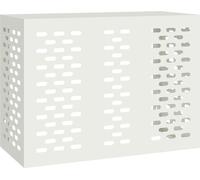 Housse de climatiseur Blanc 110 x 50 x 80 cm Acier
