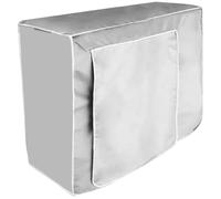 Housse de Climatiseur Extérieur en Polyester 96x40x70 CM Argenté | Protège Pluie, des Taches Saleté, pour Unité Extérieure, Design Spécial