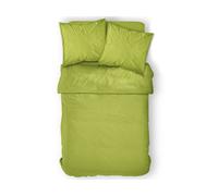 Housse de couette 100% coton 57 fils coloris fougère 240x260